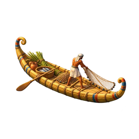 Ancient Egypt: Papyrus boat