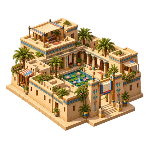 Ancient Egypt: Courtyard villa