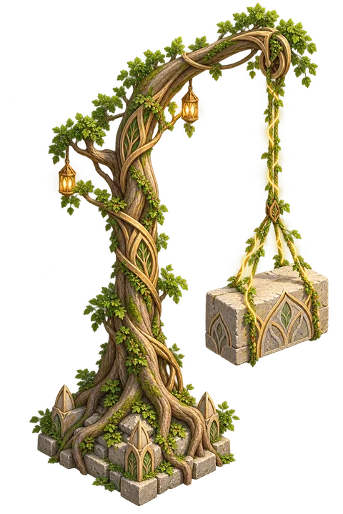 Elven Green World: Living crane