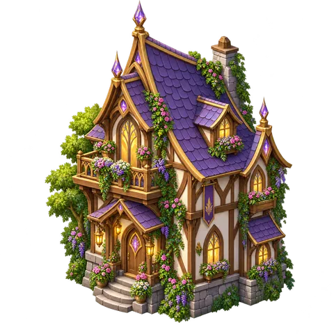 Elven Green World: Tall cottage