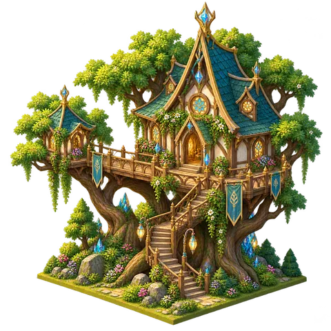 Elven Green World: Treehouse school