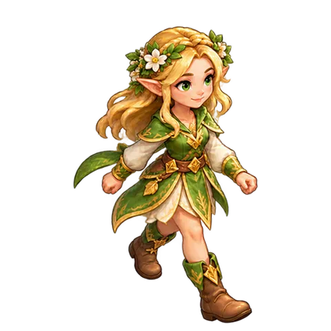 Elven Green World: Young elf
