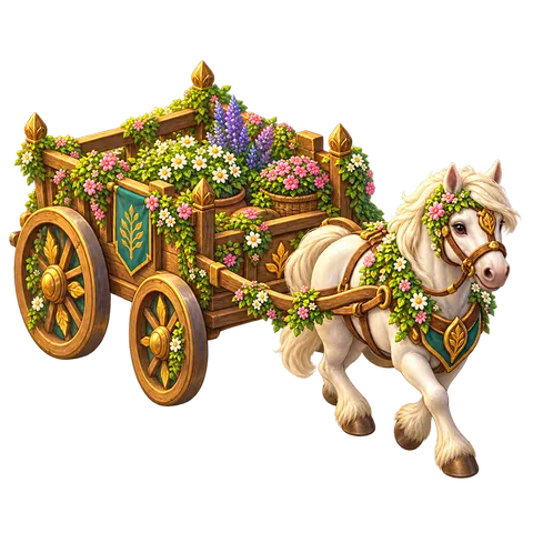 Elven Green World: Flower cart