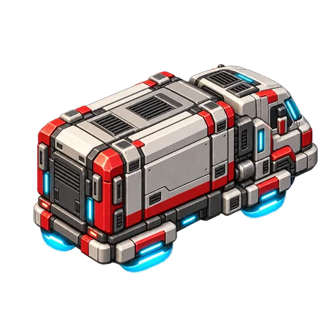 Robotic Future: Cargo pod (back view)