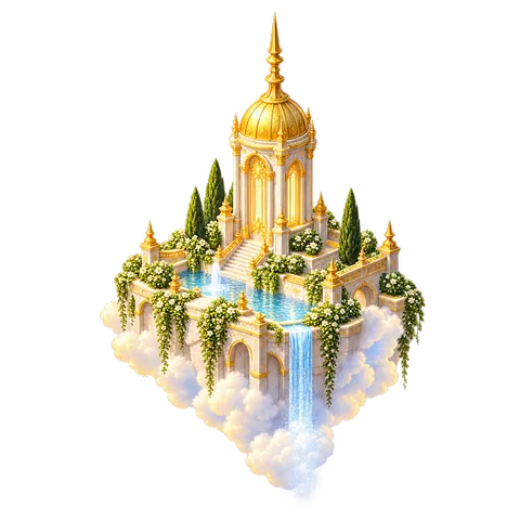 Heavenly City: Floating tower island