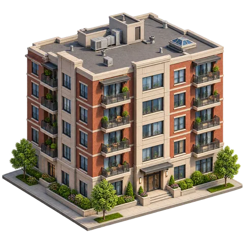Modern Town: Apartment building