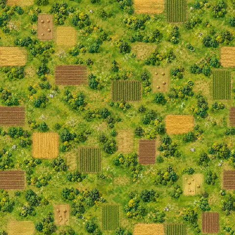 Modern Town: Ground: distant countryside