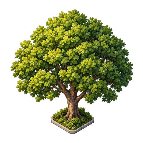 Modern Town: Oak tree