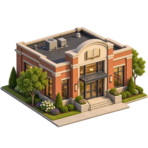 Modern Town: Public library