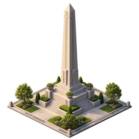 Modern Town: Obelisk monument