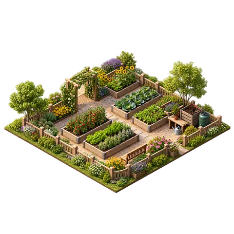 Modern Town: Community garden