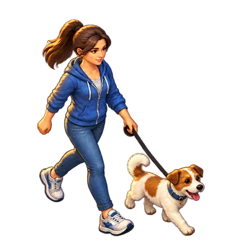 Modern Town: Dog walker
