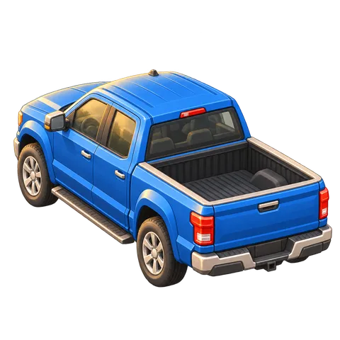 Modern Town: Pickup truck (back view)