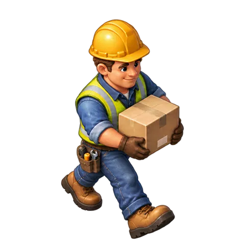 Modern Town: Construction worker