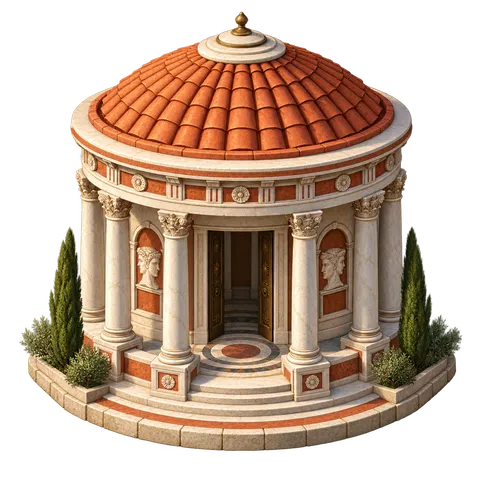 Ancient Rome: Mausoleum (round tomb)
