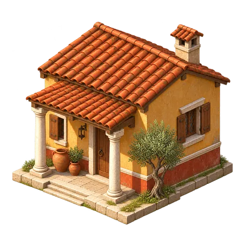 Ancient Rome: Farmhouse (villa rustica)