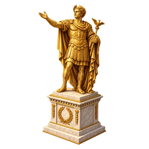 Ancient Rome: Statue of the emperor