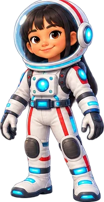 In a space suit