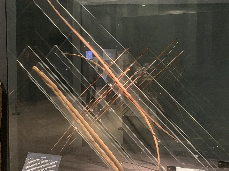 Royal bows from the tomb of Tutankhamun. Luxor Museum.