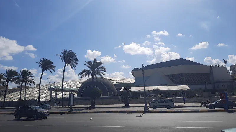 The Bibliotheca Alexandrina, a new library that opened in 2002 near the site of the ancient one.