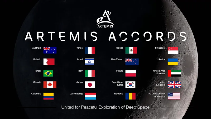France signing the Artemis Accords.