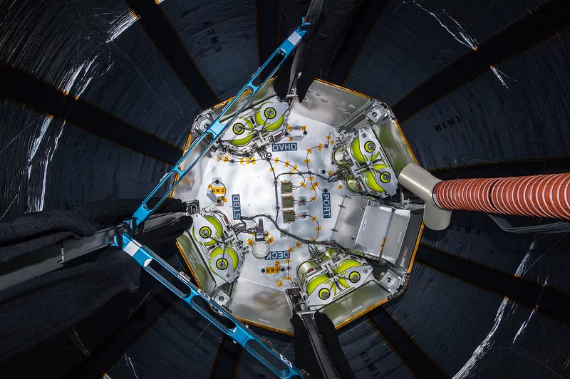 Inside BEAM, the expandable module attached to the International Space Station in 2016.