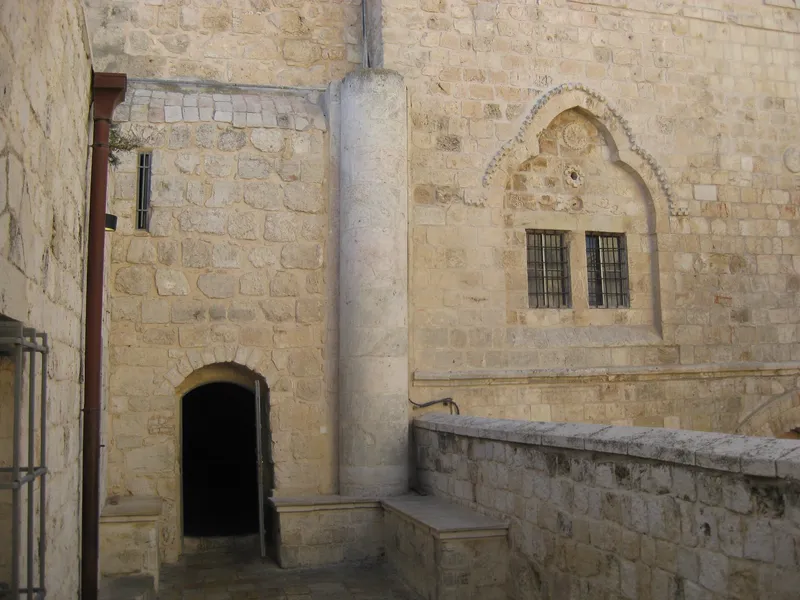 The building on Mount Zion in Jerusalem where Christians remember the last supper. Its upstairs hall was built by Crusaders in the Middle Ages.