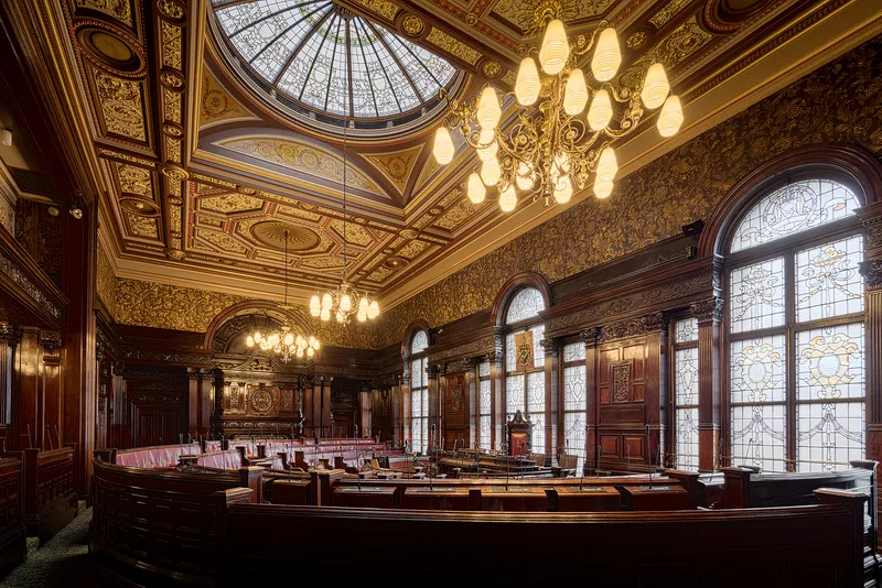 The council chamber of Glasgow City Chambers, where elected councillors meet.