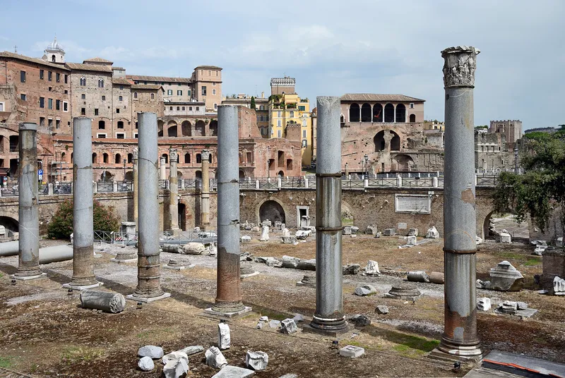 Columns of the Basilica Ulpia in the Forum of Trajan.