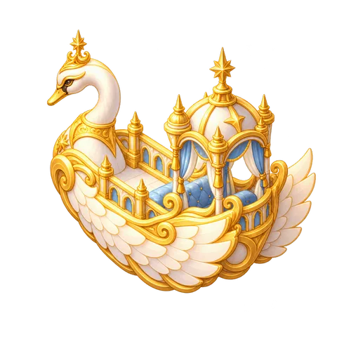 Back view of the swan boat (Heavenly City)